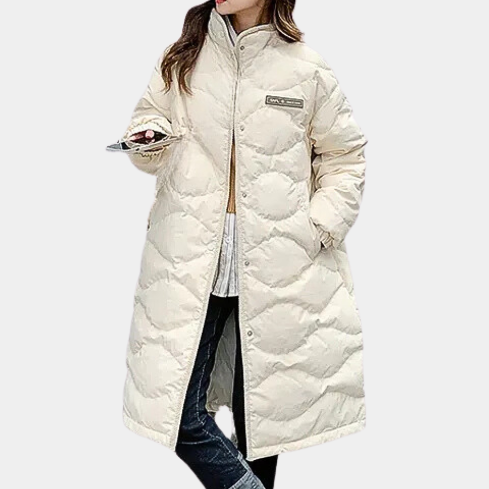 ModeGeist | Klassischer Mittel langer Wintermantel für Damen