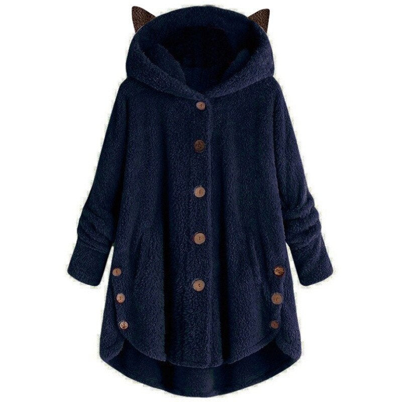 ModeGeist | Plüsch Gefütterte Katzenjacke