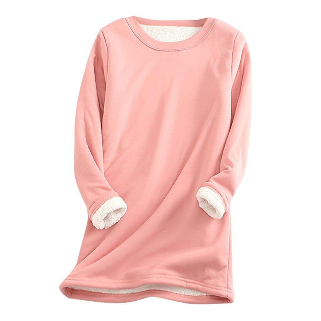 ModeGeist | Weicher Pullover mit Fleece-futter Warm und Bequem Perfekt für Heimeligkeit