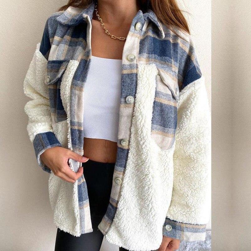 ModeGeist | MODACHIC Karierte Lammwolljacke