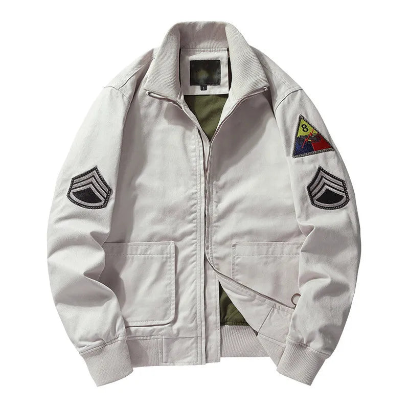 GÖTZ Bomberjacke mit militärischen Patches