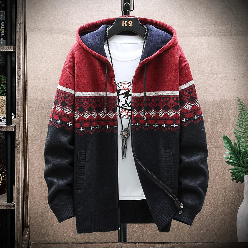 Herren Winterjacke mit Kapuze