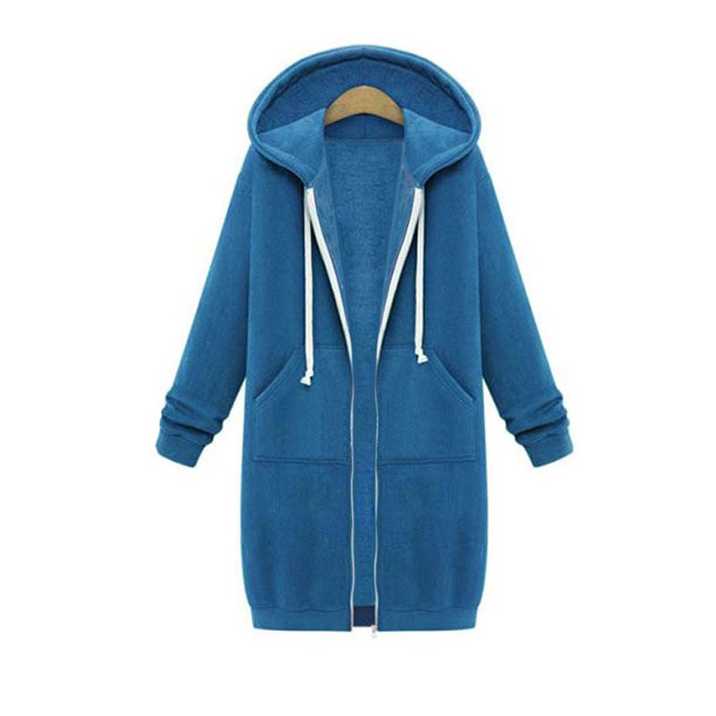 ModeGeist | Schicke lange Sweatshirtjacke