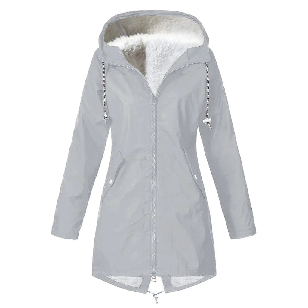ModeGeist | Wasserdichter Fleece-Pullover mit Kapuze für Frauen Perfekt für Herbst Winter