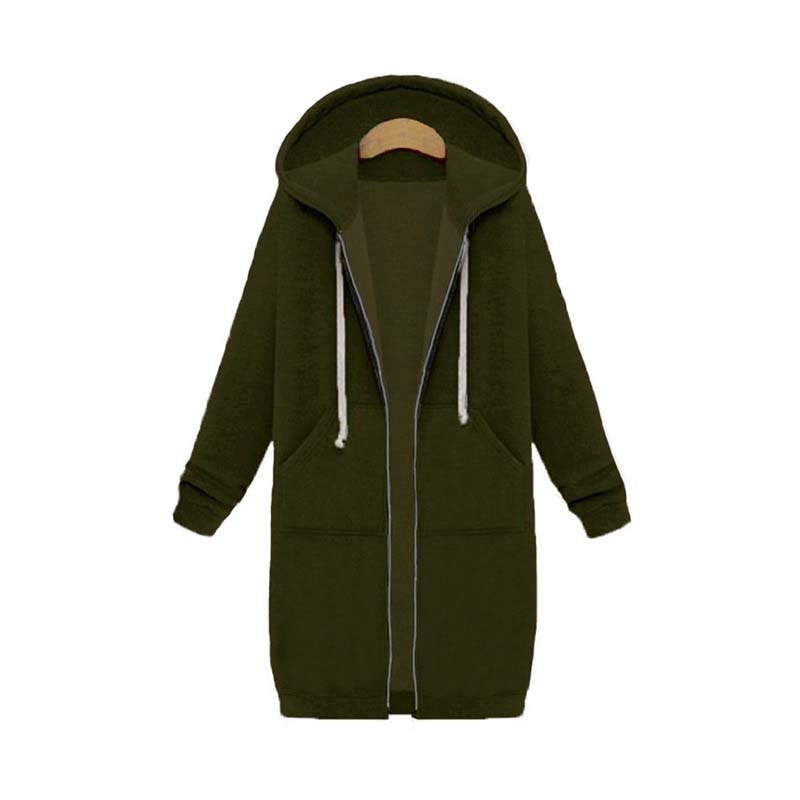 ModeGeist | Schicke lange Sweatshirtjacke