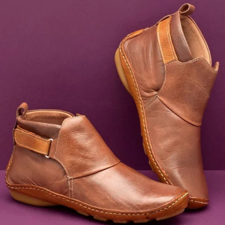 Damenstiefeletten aus Kunstleder - Elba