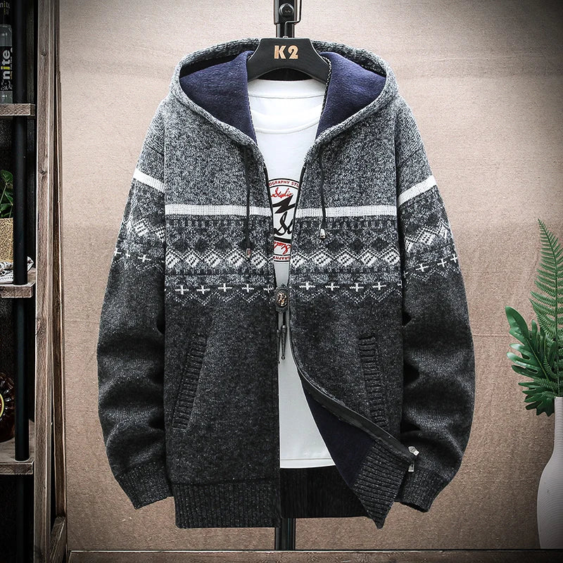 Herren Winterjacke mit Kapuze
