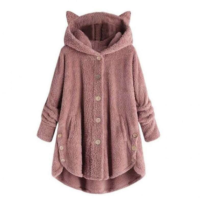 ModeGeist | Plüsch Gefütterte Katzenjacke