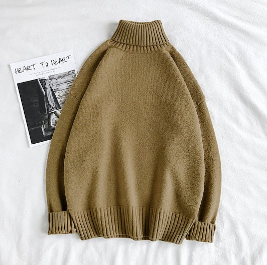 Herrenpullover mit bequemem Rollkragen