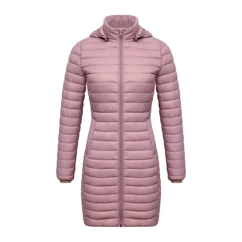 ModeGeist | Slim Fit Abnehmbare Kapuze Reißverschluss Baumwolle Winterjacke