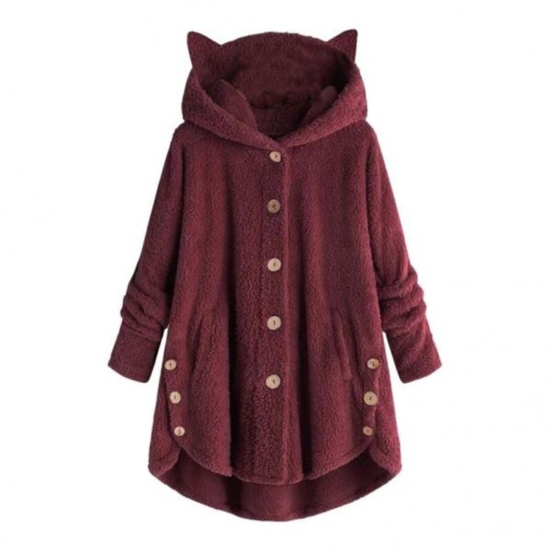ModeGeist | Plüsch Gefütterte Katzenjacke