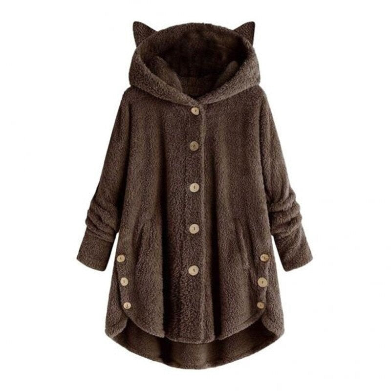 ModeGeist | Plüsch Gefütterte Katzenjacke