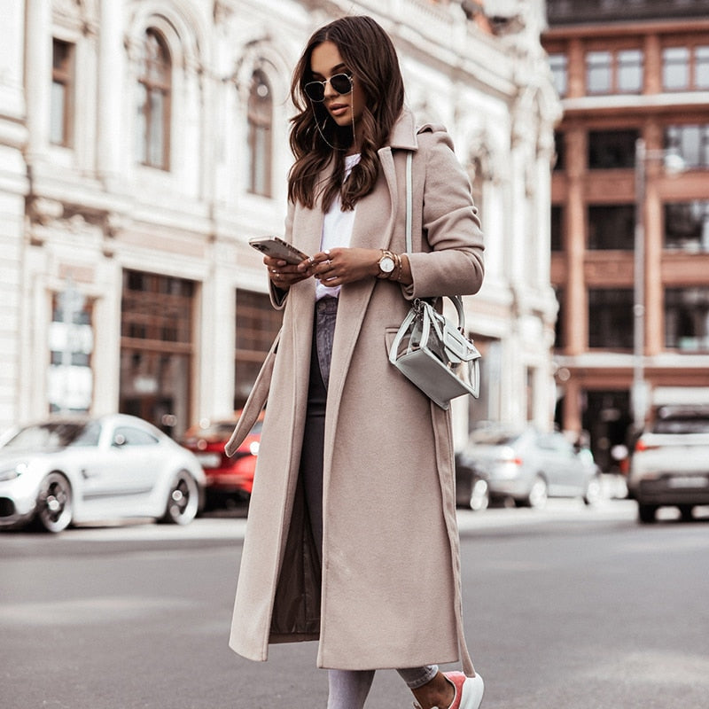 ModeGeist | Lange Wolljacke für Damen