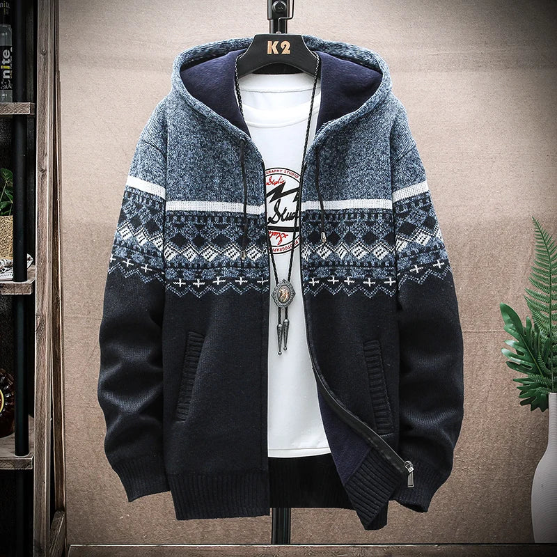Herren Winterjacke mit Kapuze