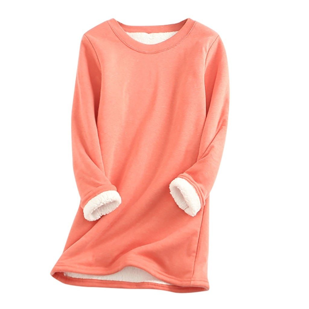 ModeGeist | Weicher Pullover mit Fleece-futter Warm und Bequem Perfekt für Heimeligkeit