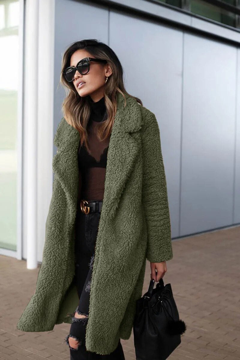 ModeGeist | Lange Fleecejacke Winter
