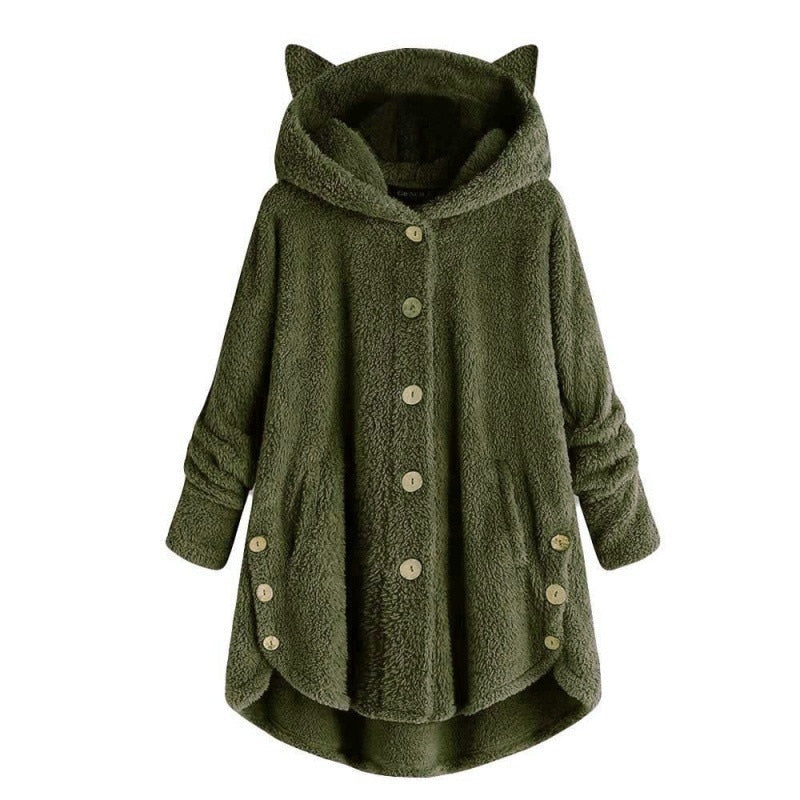 ModeGeist | Plüsch Gefütterte Katzenjacke