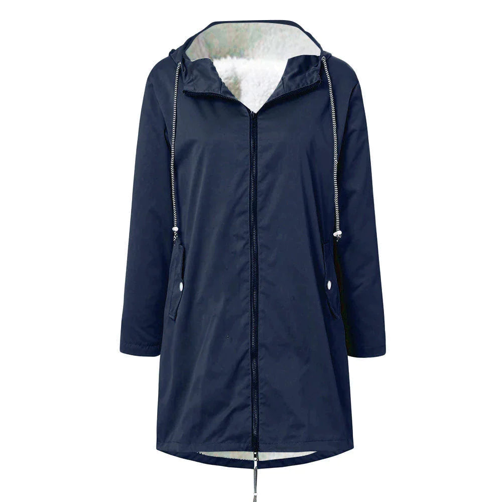 ModeGeist | Wasserdichter Fleece-Pullover mit Kapuze für Frauen Perfekt für Herbst Winter