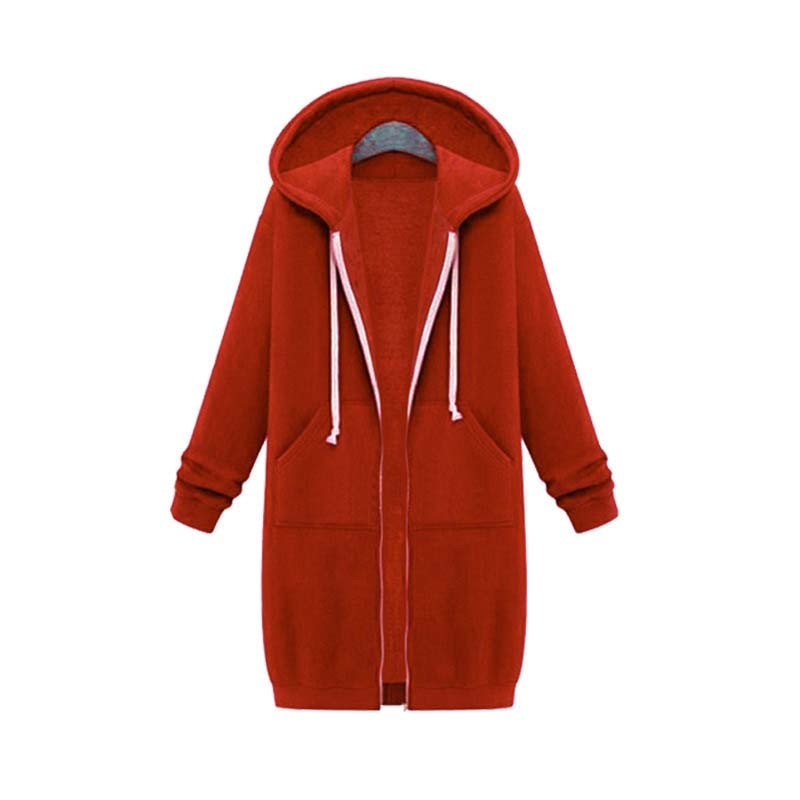 ModeGeist | Schicke lange Sweatshirtjacke