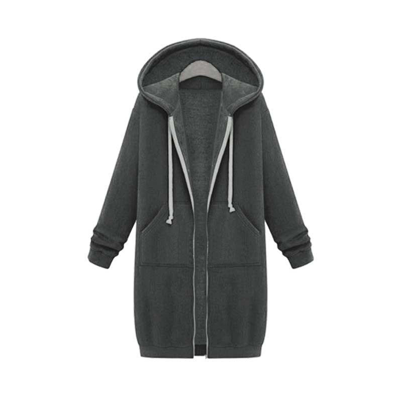 ModeGeist | Schicke lange Sweatshirtjacke