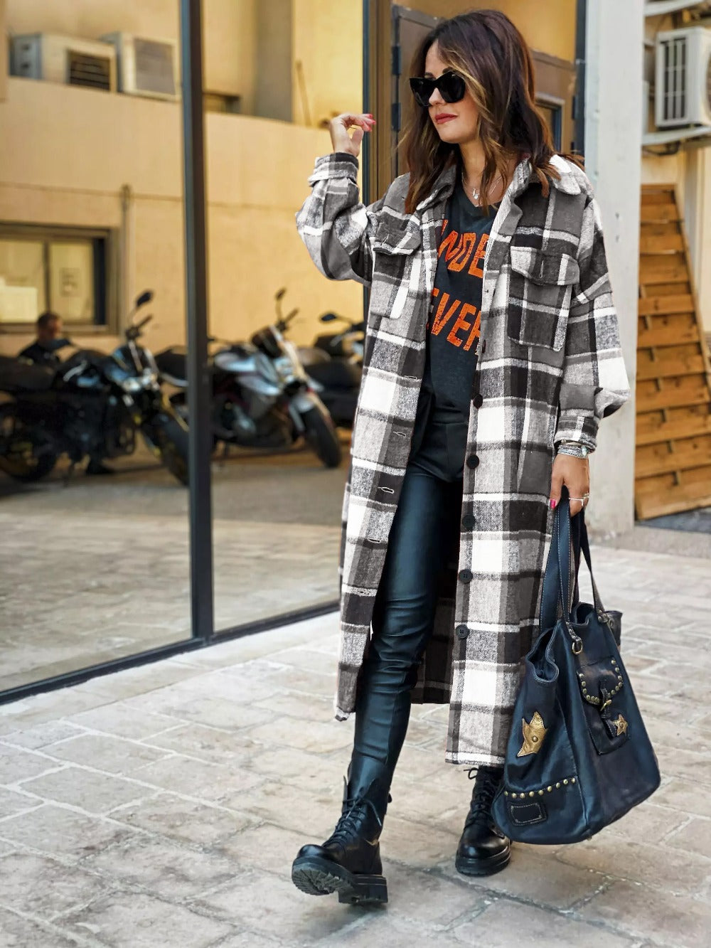 ModeGeist | Flanell Karotrenchcoat