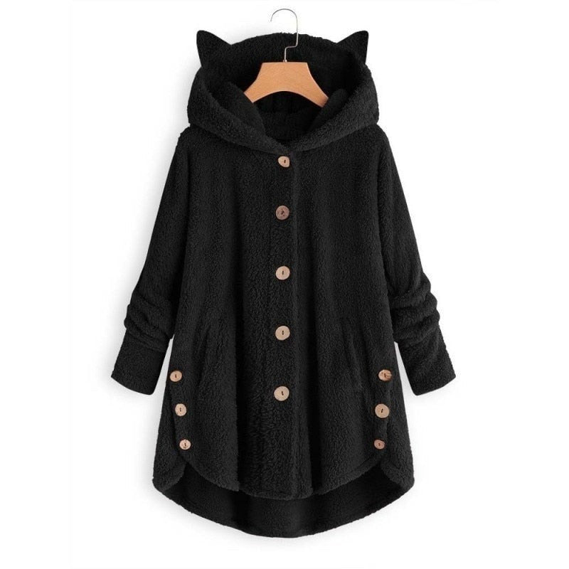 ModeGeist | Plüsch Gefütterte Katzenjacke