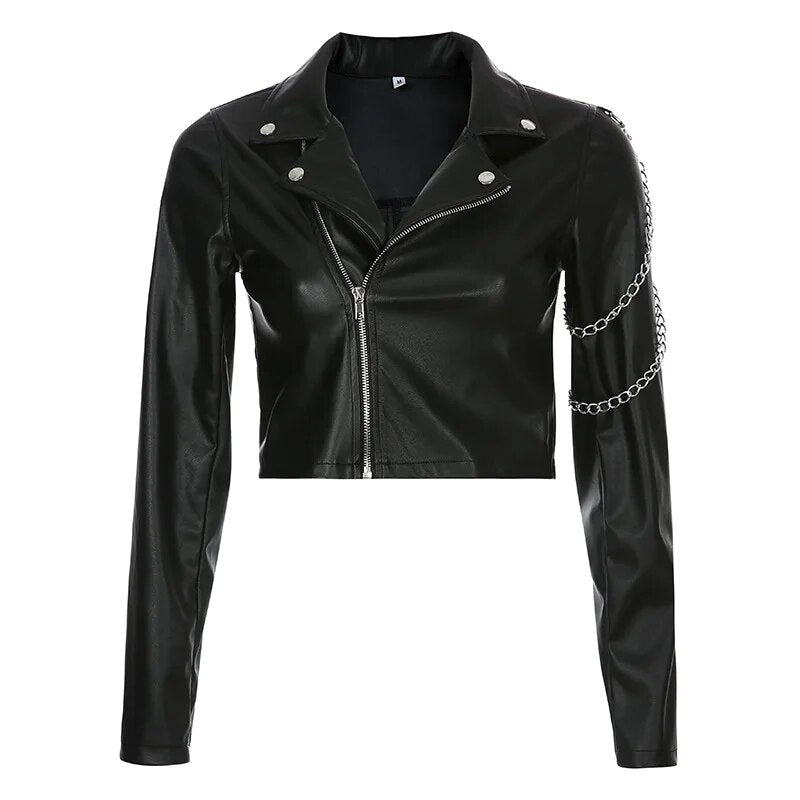 ModeGeist | Gekürzte Biker Jacke