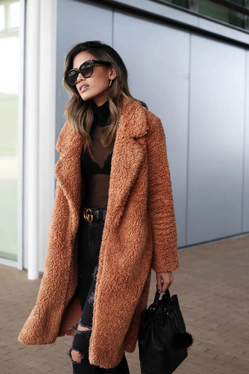 ModeGeist | Lange Fleecejacke Winter