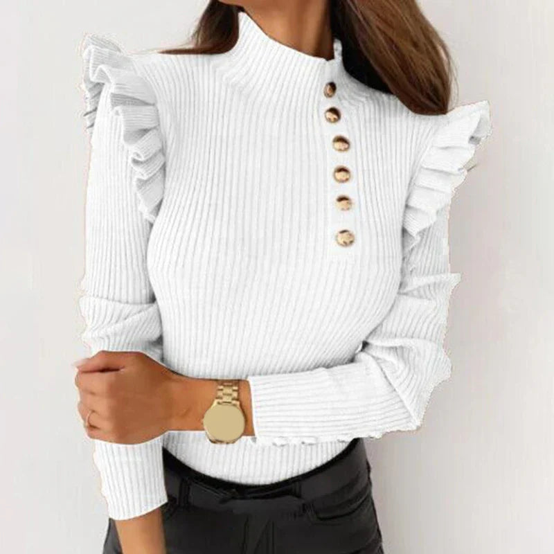 Honora Pullover mit Volant