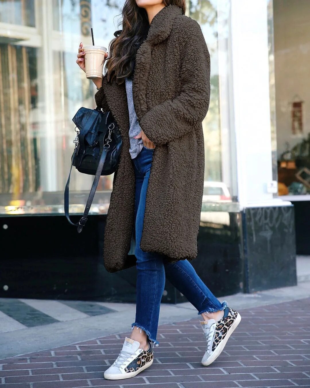ModeGeist | Lange Fleecejacke Winter