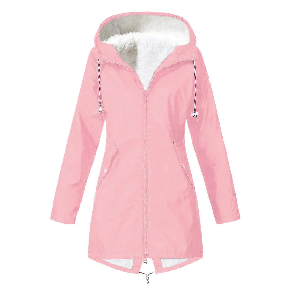 ModeGeist | Wasserdichter Fleece-Pullover mit Kapuze für Frauen Perfekt für Herbst Winter