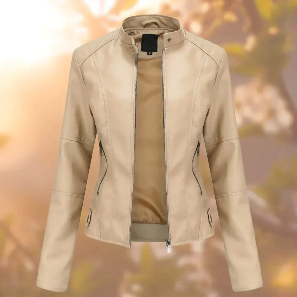 ModeGeist | Bikerjacke für Damen Schlanke Passform