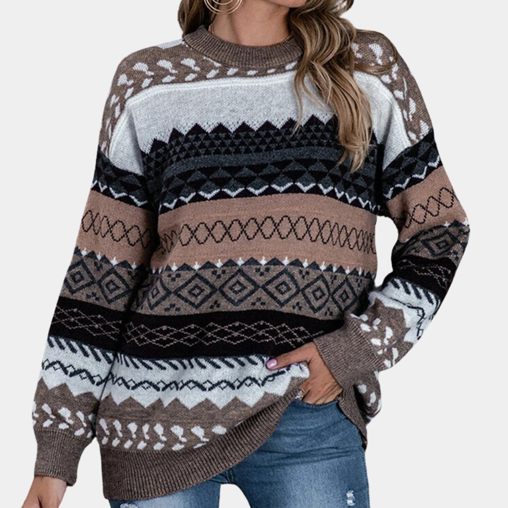 Retro-Streifenpullover für Damen – zeitlose Eleganz für Ihren Kleiderschrank
