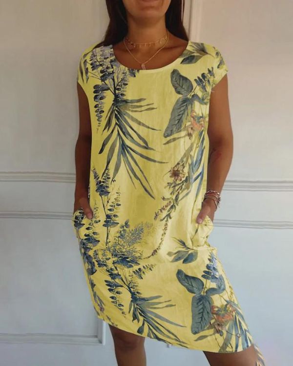 Baumwoll-Leinen Sommerkleid Hedwig