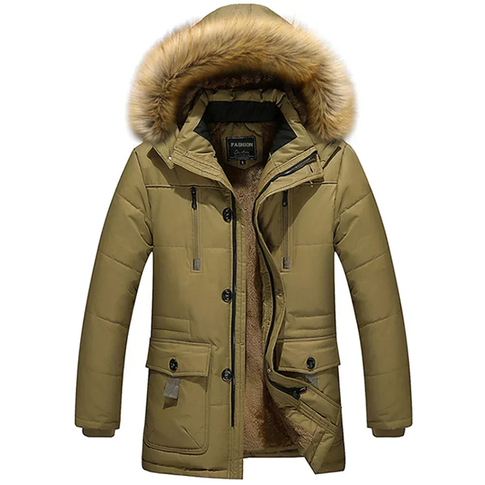ModeGeist | Winterjacke - Damen Parka mit Kapuze und Kunstfell