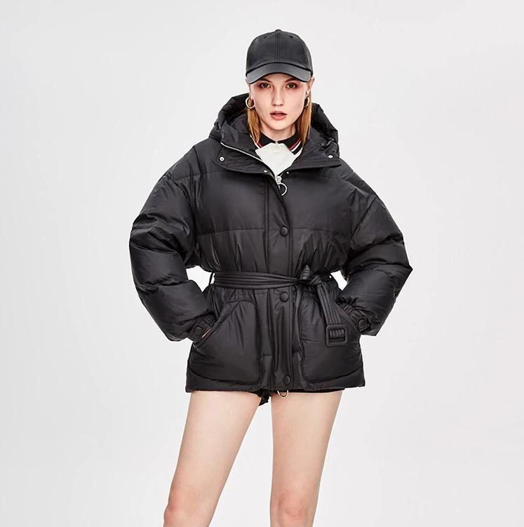 ModeGeist | Damen-Steppjacke mit Gürtel "Street Chic"