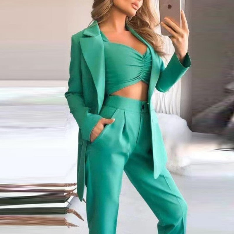 Damen Blazer-Set (3-teilig)