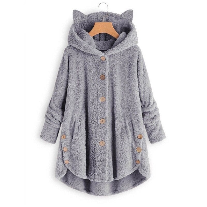 ModeGeist | Plüsch Gefütterte Katzenjacke