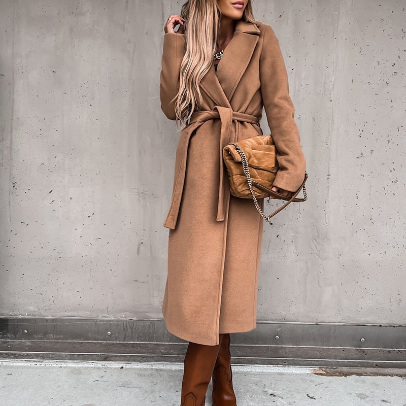 ModeGeist | Winterjacke mit Bindegürtel