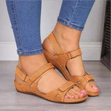 MODEGEIST Damen-Sandalen: Ergonomisch mit Klettverschluss