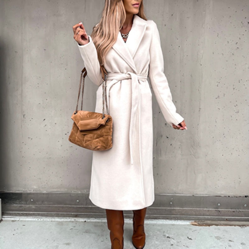 ModeGeist | Winterjacke mit Bindegürtel