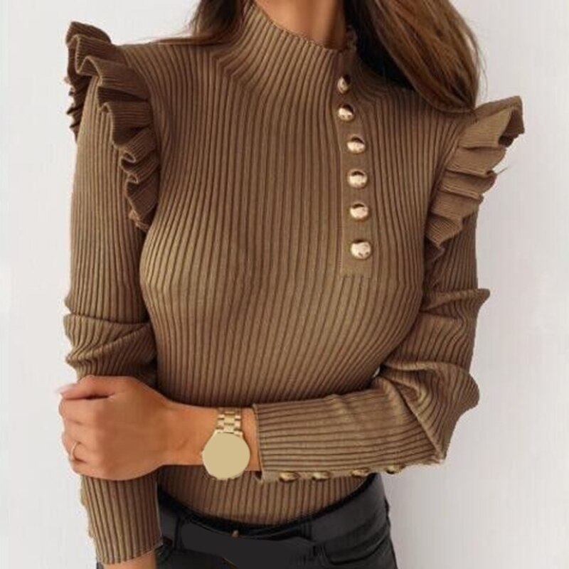 Honora Pullover mit Volant