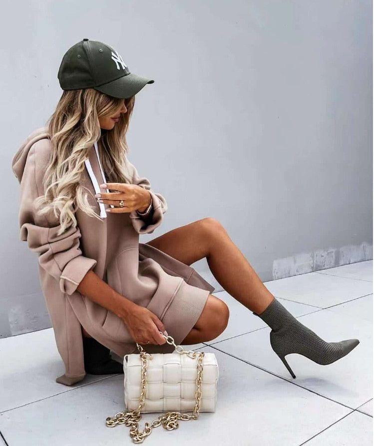 ModeGeist | Superior Jacke Sweatshirt Langarm mit Kapuze Herbst Winter