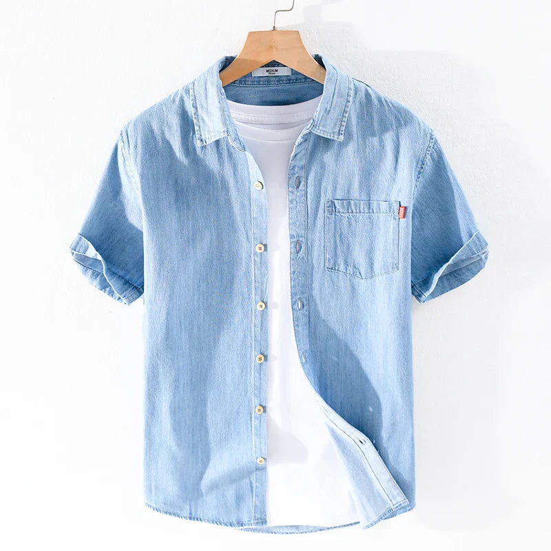 Baumwoll-Denimhemd für Herren von Alessandro