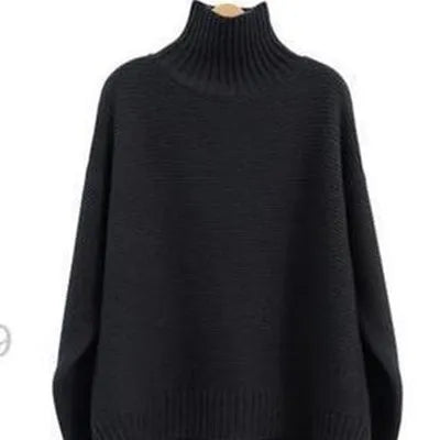 ModeGeist | Oversized Rollkragenpullover Gestricktes Polyester Komfort und Eleganz