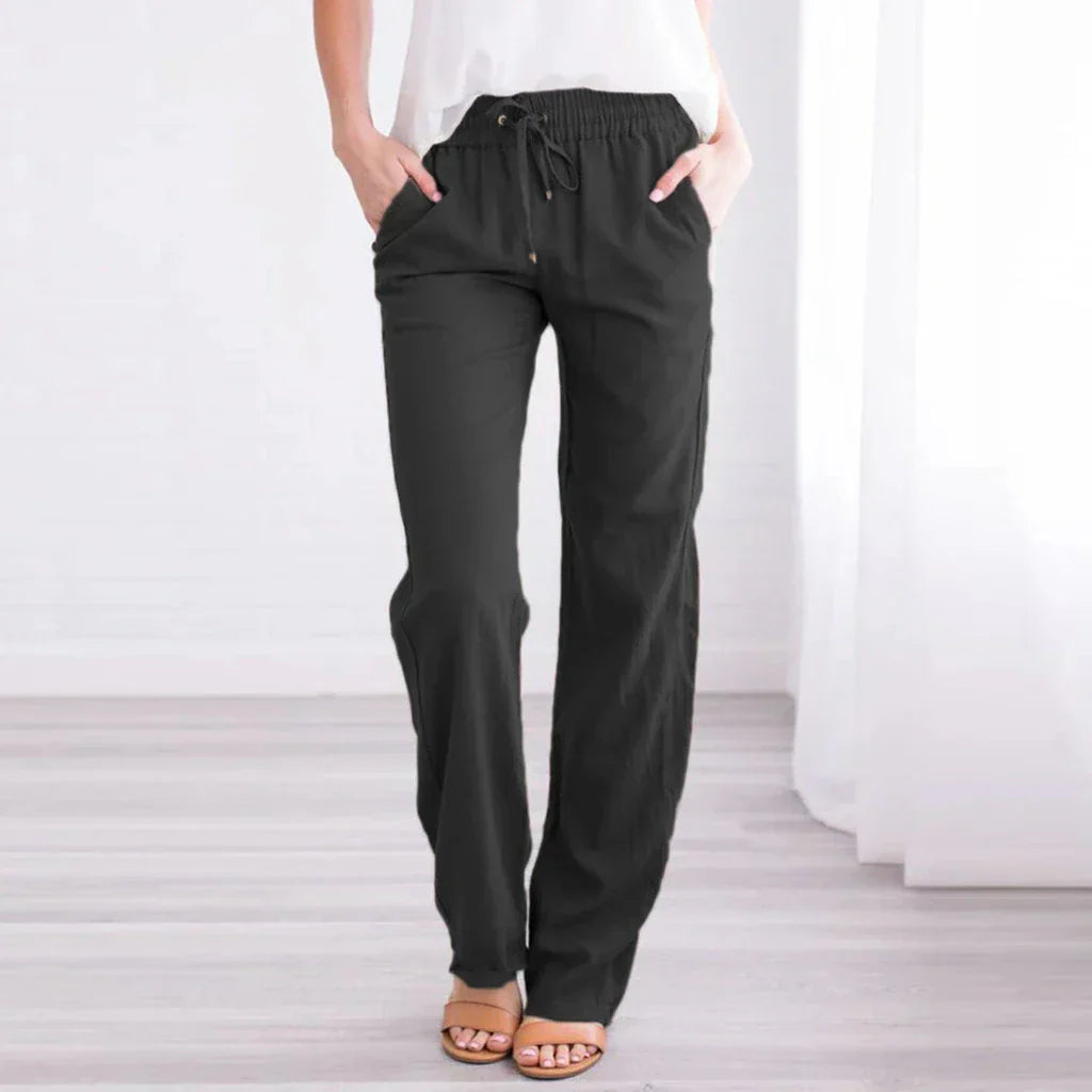 LUCIANA Weite Hose mit Kordelzug