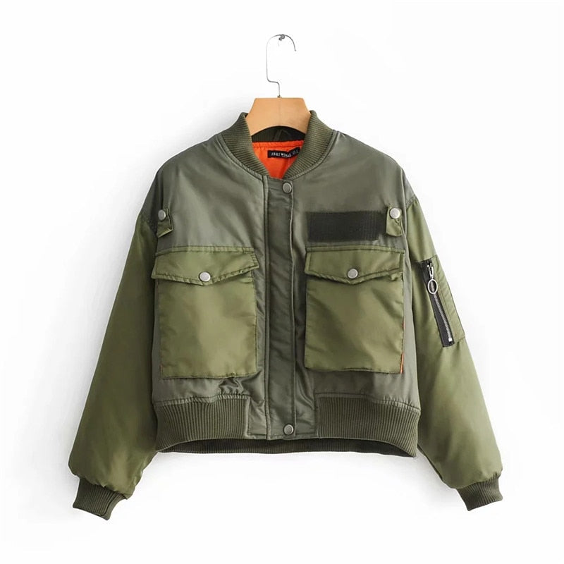 Kurze Damen-Bomberjacke
