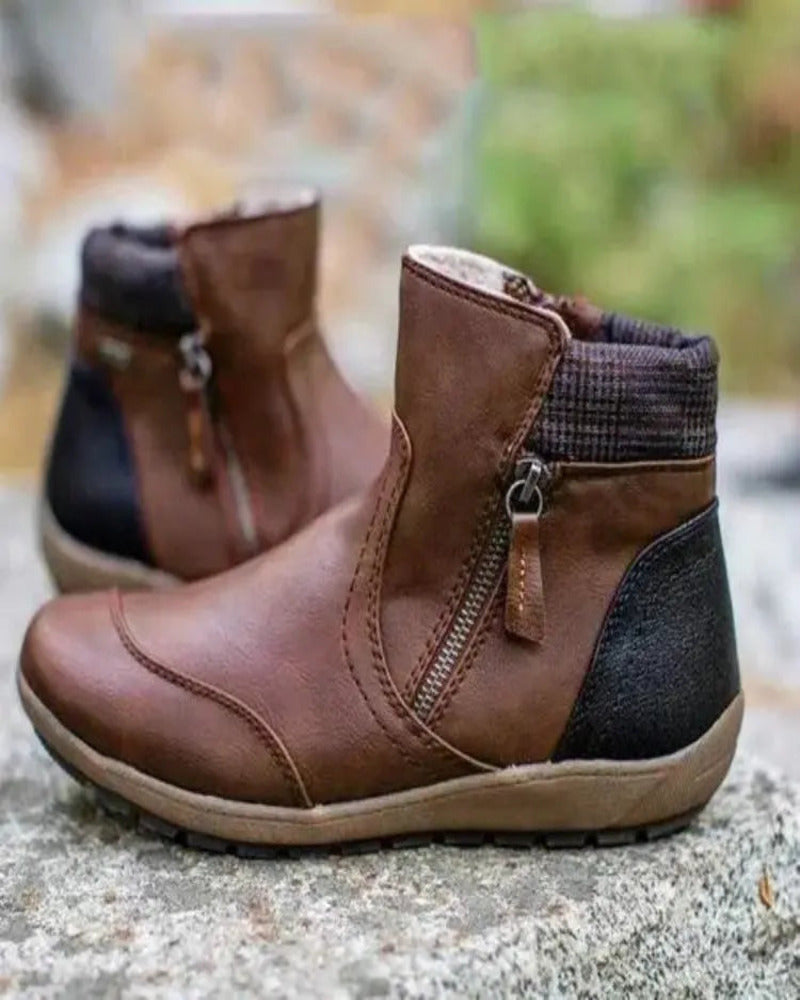 ModeGeist | Wasserdichte Orthopädische Stiefel mit Hochwertigem Reißverschluss