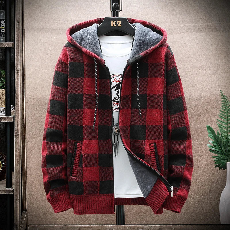 Herren Winterjacke mit Kapuze