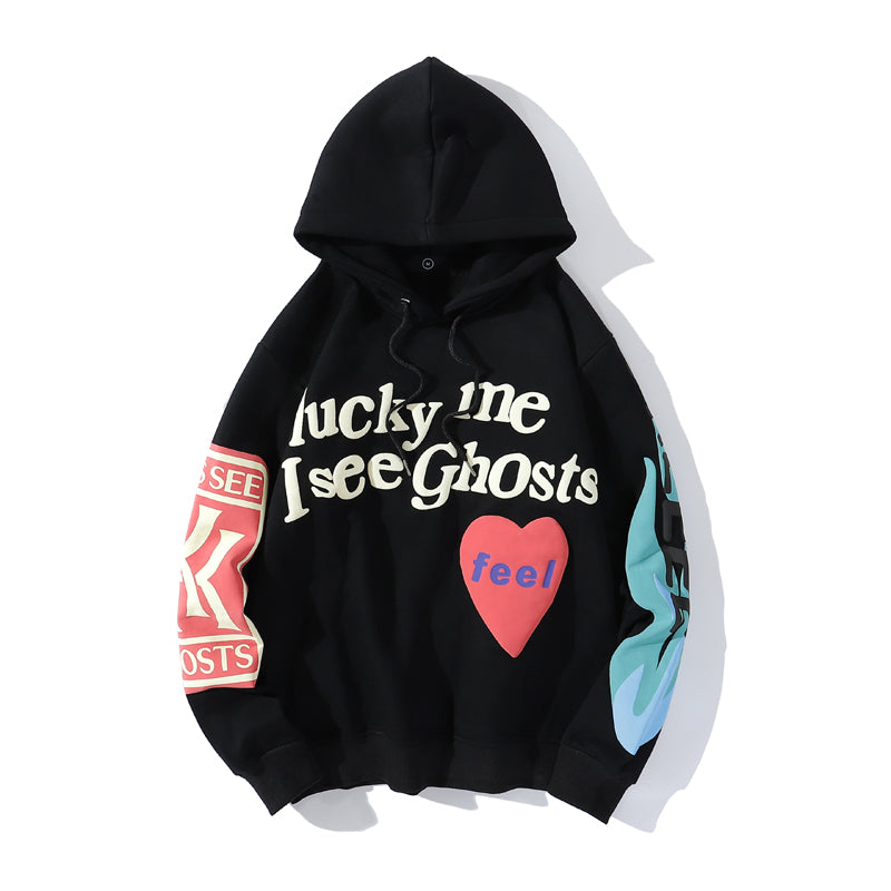 Fudus Damen Kapuzenpullover mit Statement-Print
